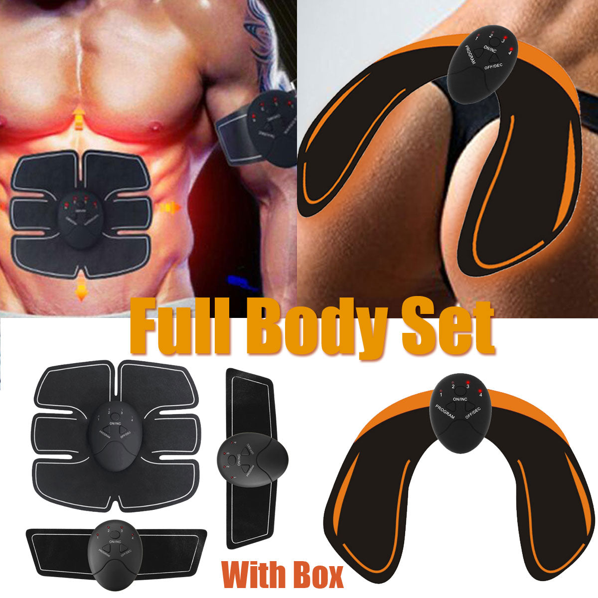 EMS Hip Muscle Stimulator Fitness Lifting Buttock Abdominal Trainer We –